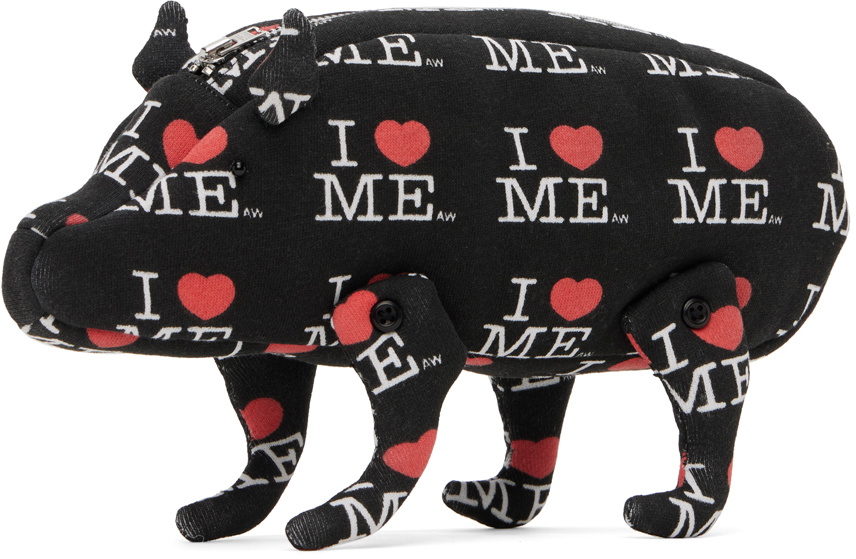 Ashley Williams Black & Red Piglet Clutch