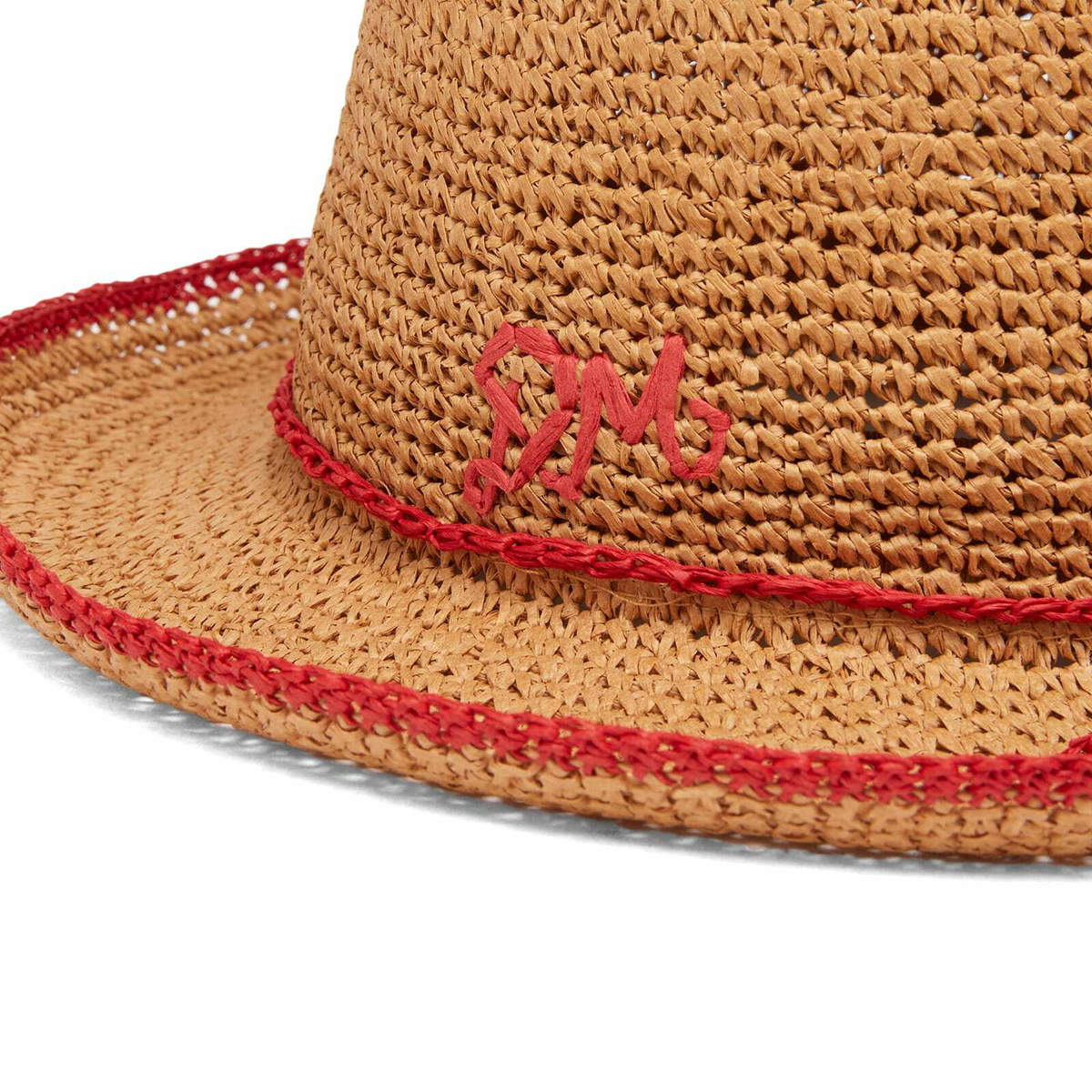 Damson Madder Women's Roll Back Raffia Hat in Straw 