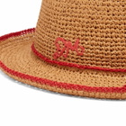 Damson Madder Women's Roll Back Raffia Hat in Straw 