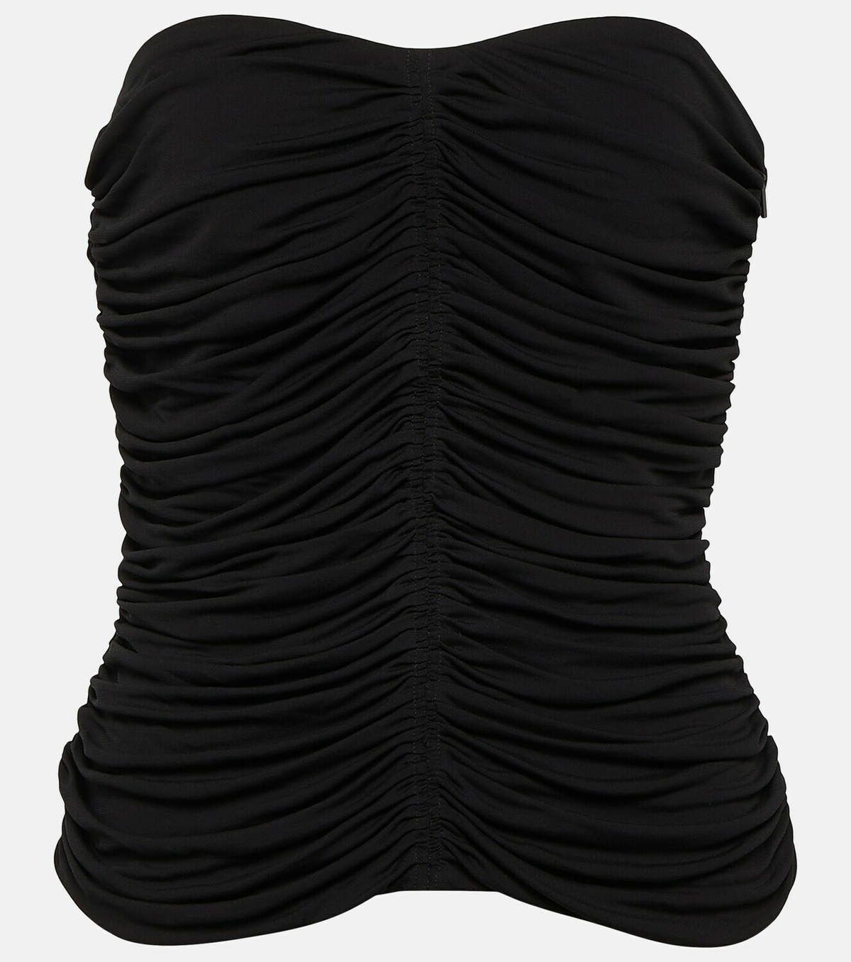 Saint Laurent Ruched jersey tube top