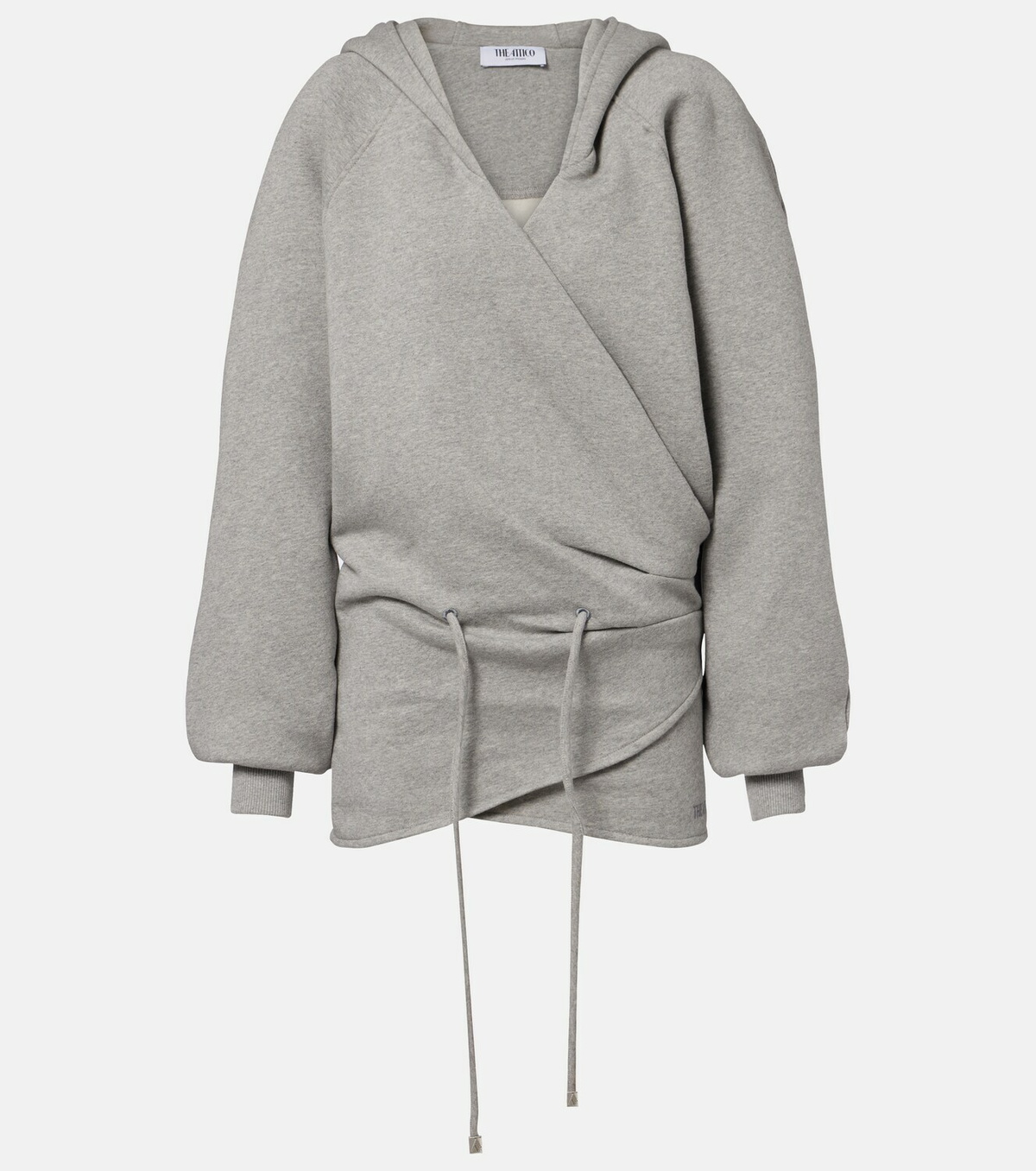 The Attico Cotton jersey sweatshirt dress