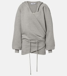 The Attico Cotton jersey sweatshirt dress