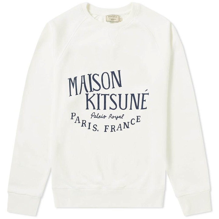 Photo: Maison Kitsun&eacute; Palais Royal Crew Sweat White