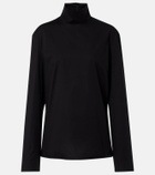 Gucci Cotton-blend poplin turtleneck top