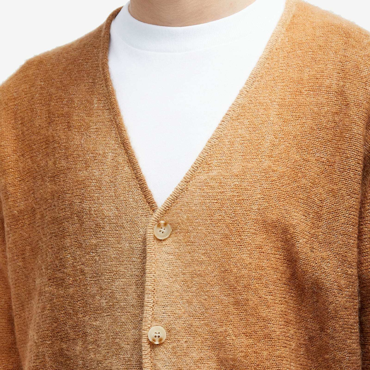 Percival Men's Ombre Knitted Cardigan in Brown
