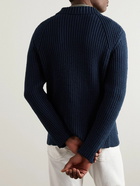 Brioni - Ribbed Cotton Cardigan - Blue