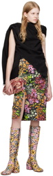 Dries Van Noten Multicolor Floral Midi Skirt