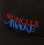 Moncler Genius - 2 Moncler 1952 Awake Logo-Embroidered Cotton-Twill Baseball Cap - Black