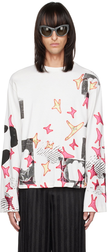 Photo: Acne Studios SSENSE Exclusive Off-White Long Sleeve T-Shirt