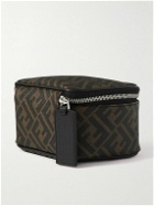 Fendi - Leather-Trimmed Coated-Canvas Pouch