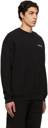 Marcelo Burlon County of Milan Black Tempera Cross Over Sweatshirt