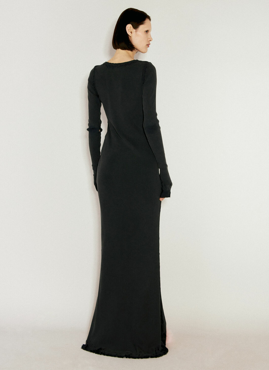Balenciaga Lingerie Maxi Rib Dress