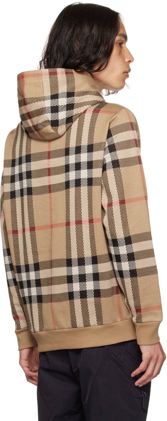 スウェット・トレーナー Burberry Beige Sweatshirt With Check Motif In Jacquard 4BCD5BED-4814-45F8-B14E-