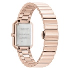 Ferragamo Crystal Tank Quartz Rose Gold Dial Ladies Watch SFS800524
