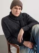 John Smedley - Sunday Ribbed Cashmere and Wool-Blend Beanie