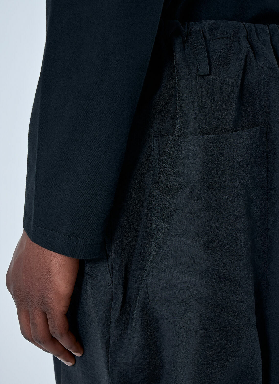 Yohji Yamamoto Drawstring Hem Shorts