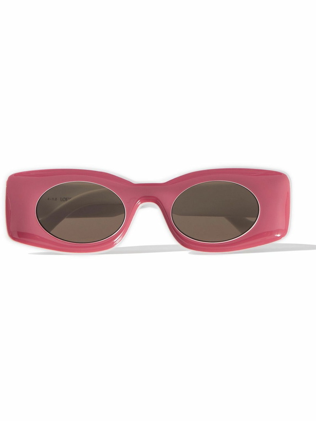 Photo: Loewe - Paula's Ibiza Rectangular-Frame Acetate Sunglasses