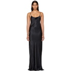 Ann Demeulemeester Black Silky Open Back Dress