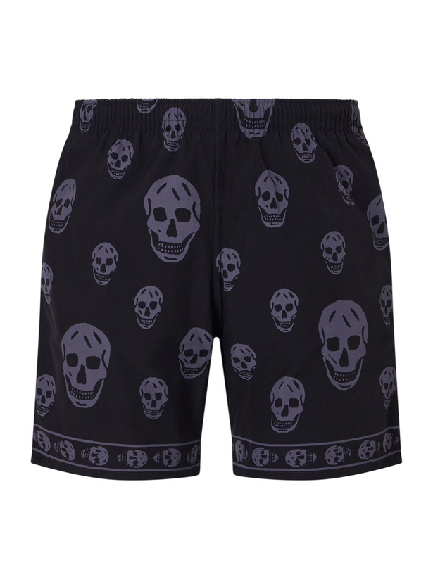Photo: McQueen - Straight-Leg Printed Shell Shorts - Black