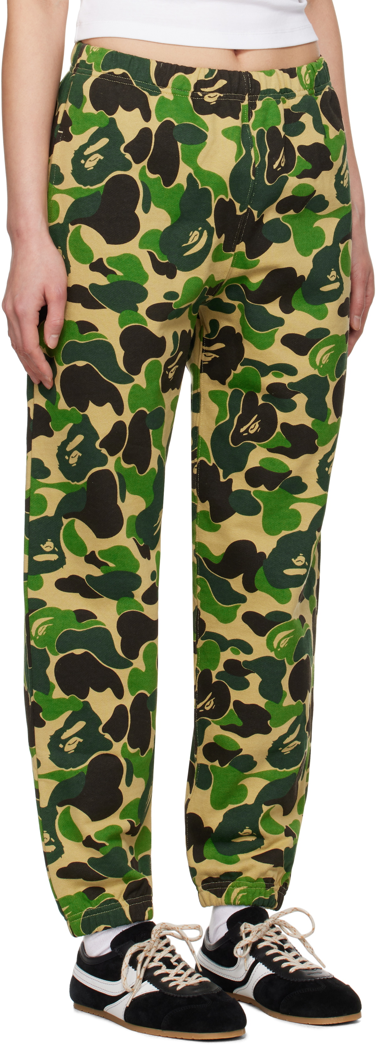 BAPE Khaki ABC Camo Sweatpants