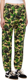 BAPE Khaki ABC Camo Sweatpants