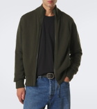 Moncler Wool and cashmere zip-up cardigan