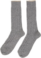 Paul Smith Four-Pack Grey Quash Lurex Socks