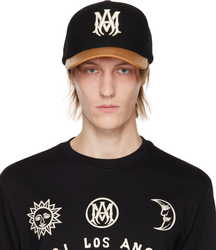 Photo: AMIRI Black Embroidered Cap