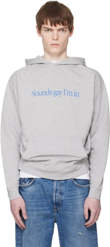 Photo: Carne Bollente Gray Sadao Hasegawa 'Echoes of Eros' Hoodie