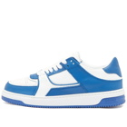 Represent Men's Apex Leather Sneakers in White Cobolt Blue