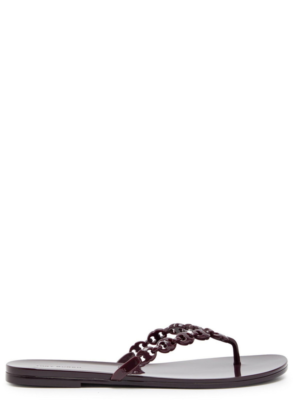 Photo: Tory Burch Gemini Jelly Sandals Burgundy