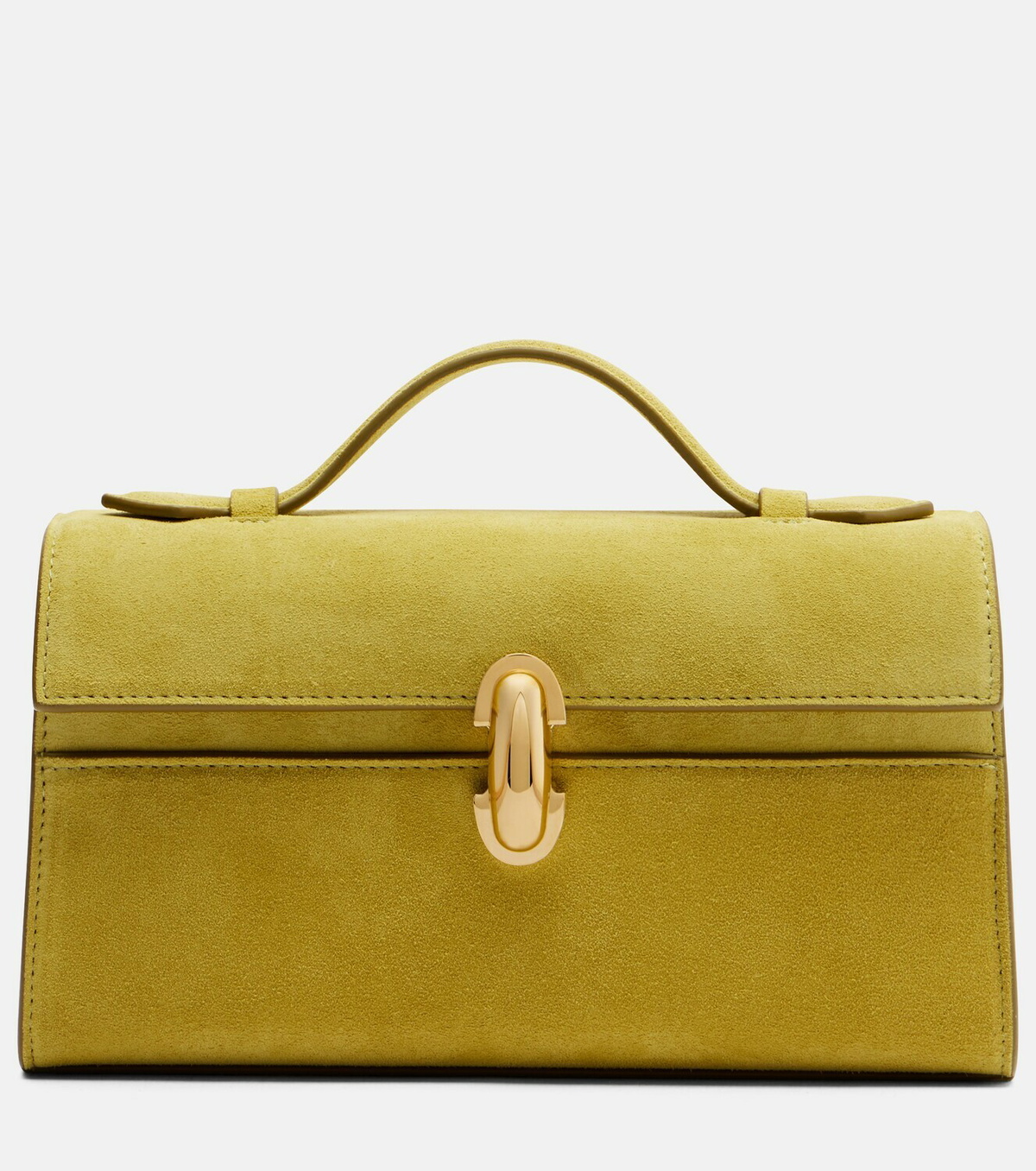 Savette Symmetry suede top-handle bag
