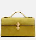 Savette Symmetry suede top-handle bag
