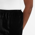 DONNI. Women's Velvet Simple Pants in Jet