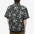 Neighborhood Men's Anchor Hawaiian Shirt in Black