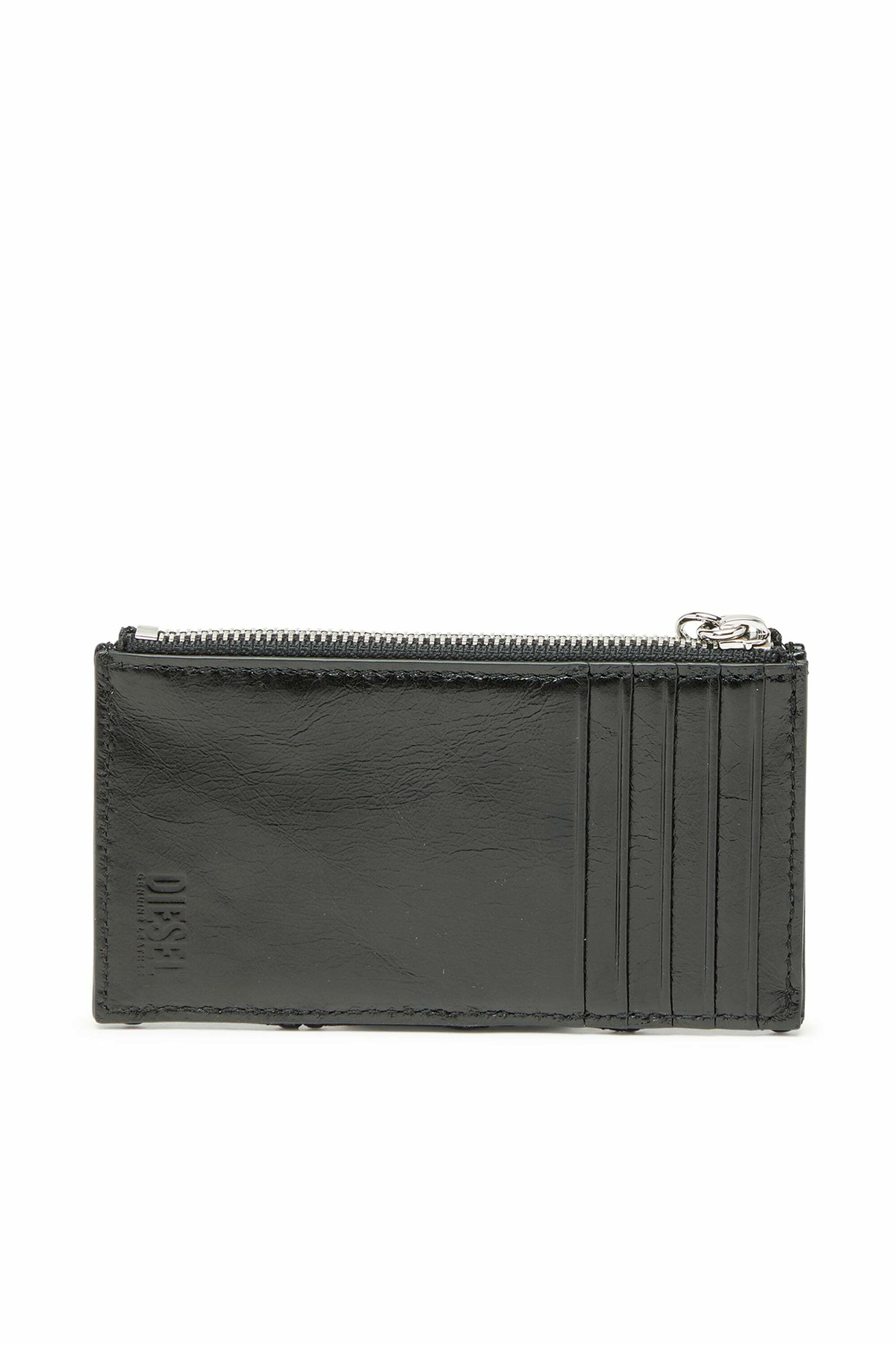 Diesel Card holder in quilted naplak leather - Card cases Womens in Black