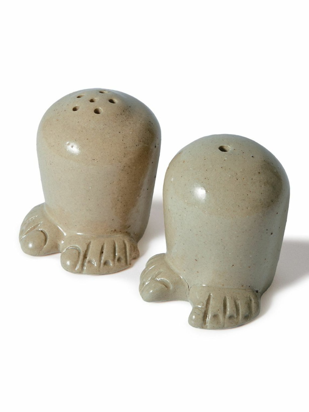 Photo: GENERAL ADMISSION - Glazed Earthenware Clay Salt and Pepper Shakers