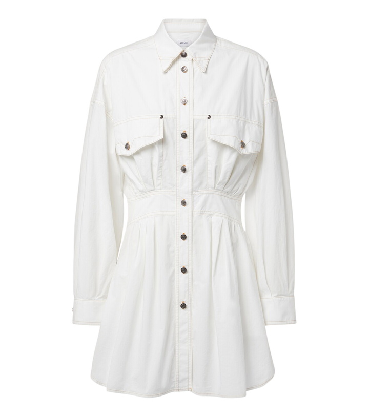 Photo: Versace Denim shirt dress