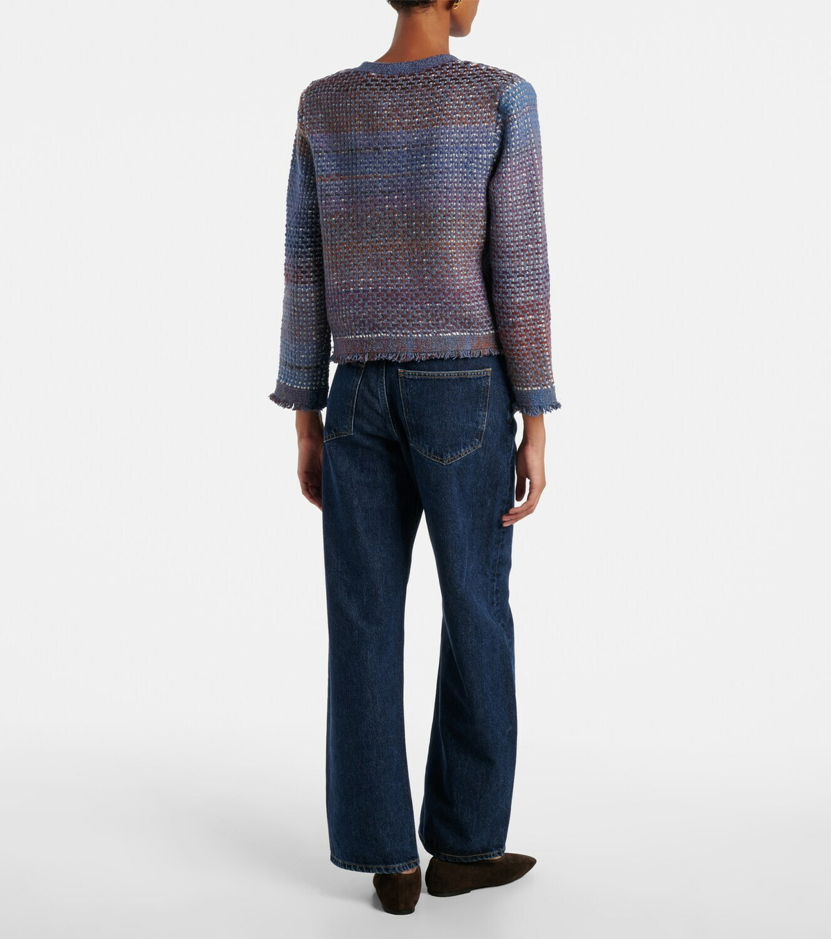 Veronica Beard Fringed cotton-blend cardigan