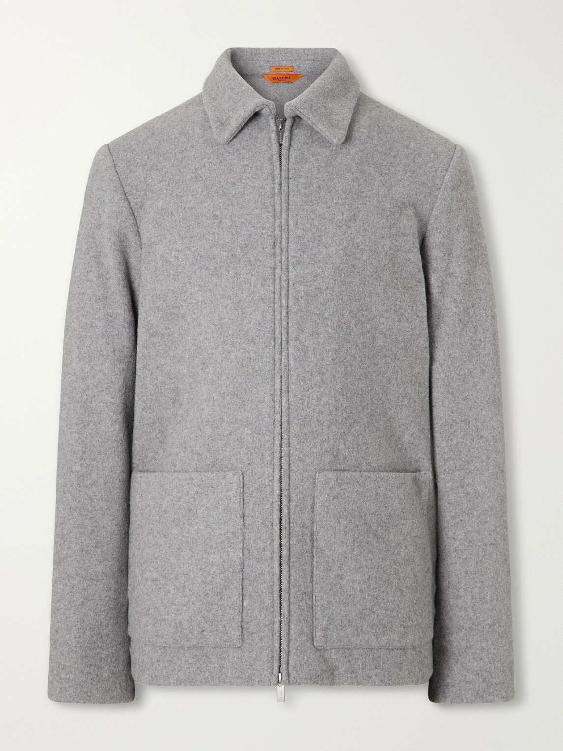Barena - Cotton-Blend Felt Overshirt - Gray
