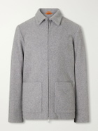 Barena - Cotton-Blend Felt Overshirt - Gray