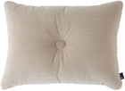 HAY Beige Velvet Dot Cushion