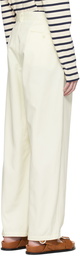 YLÈVE Off-White Pleated Trousers