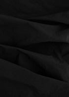 Paris Georgia Serge Gathered Taffeta Mini Dress Black