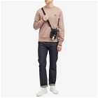Fred Perry Men's Crew Sweater in Dark Pink