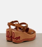 Chloé Chloé Sand leather wedge sandals