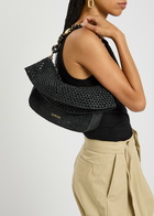 Loewe Ola Small Raffia Shoulder bag - Black - One Size