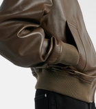 Bottega Veneta Intrecciato leather blouson jacket