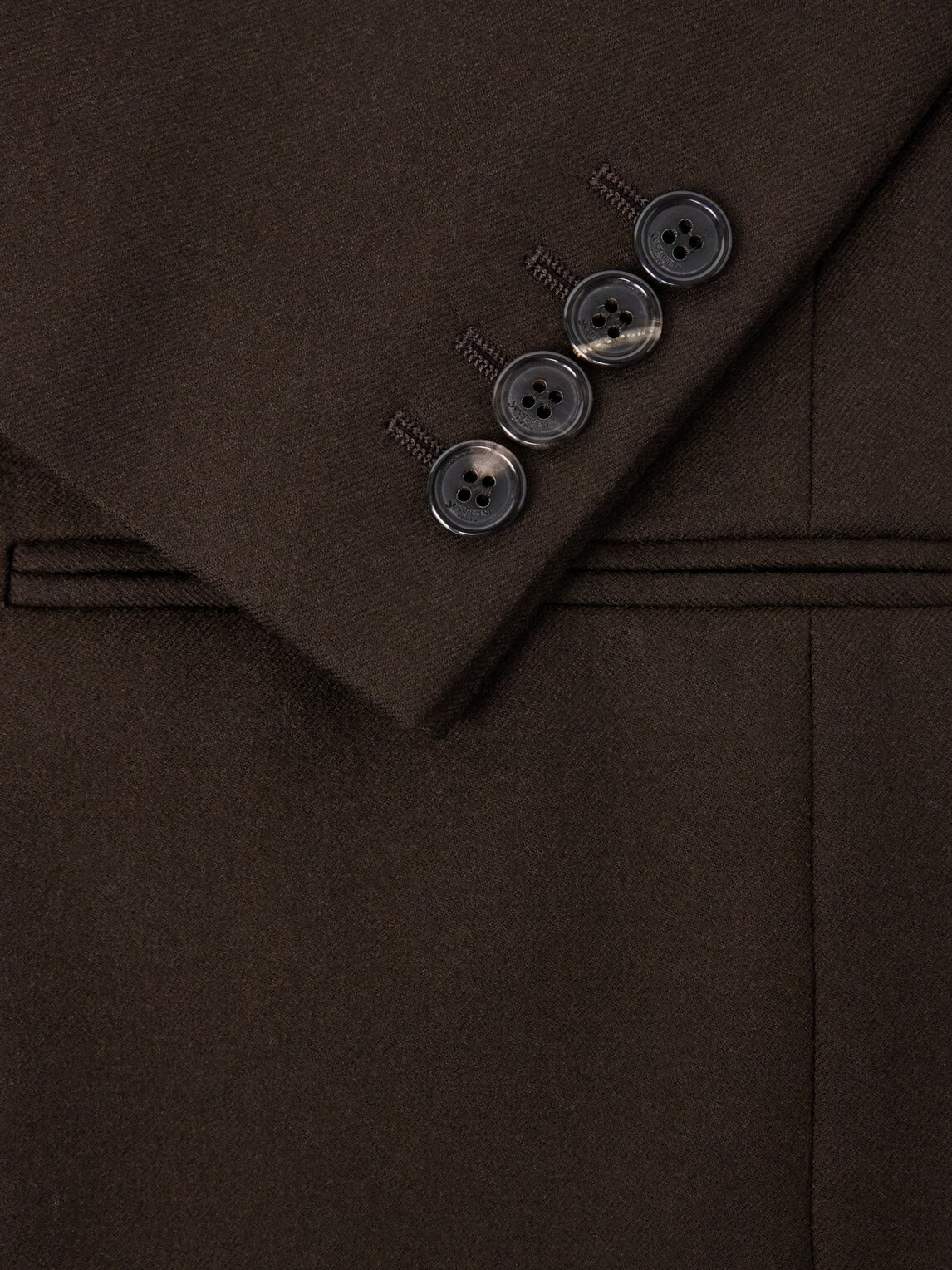 SAINT LAURENT - Wool Blazer - Brown