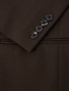 SAINT LAURENT - Wool Blazer - Brown